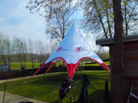starshade met logobedrukking