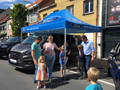 Volledig gepersonaliseerde vouwtent van 3x4,5 meter voor Garage Veys Vanclooster