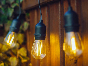 Verlengbare retro lichtketting met LED's