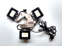 Klemlampen 3x LED 10W met laag verbruik voor uw vouwtent