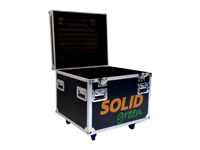 De binnenzijde van elke kist is behuisd met schuimrubber.