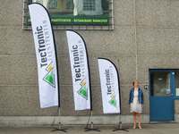 Bedrukte beachvlaggen