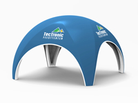 Opblaasbare partytent met bedrukking