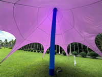 Starshade met opblaasbaar frame en gepersonaliseerd dakzeil