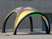 Opblaasbare 4x4 tent met luifel