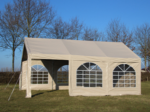 Professionele partytent te koop van 6 x 6 meter (op de foto een model van 4x6 meter)