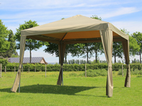 Stijlvol polyester tuinprieel 3x3