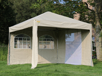 Pvc pro tent van 3x3 meter inclusief 4 zijwanden (deuren met muskietennet)