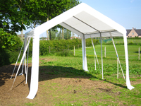 Partytent 3x4 PE zonder zijwanden