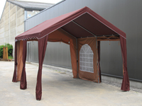 3x4 polyester feesttent met apart afneembare wanden
