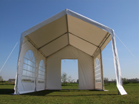Professionele pvc partytent 4x4, ruim en veel lichtinval