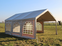 Professionele pvc feesttent 3x6 (hier een model van 4x6 meter)