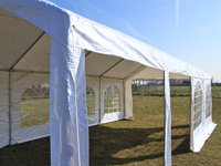 Professionele partytent 4x8 in wit pvc