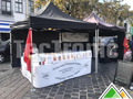 Zwarte cateringtent van HongCook: deze Solid 50 tent is perfect voor intensief gebruik