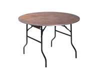 Houten ronde tafel met diameter van 120 of 150 cm