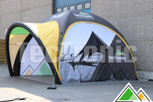Full colour bedrukking - opblaasbare 4x4 tent