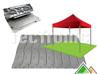 Oprolbare pvc vloer voor vouwtent