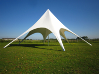 Starshade 12 m in wit PVC 580gr