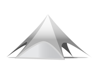 Blinde zijwand voor stertent 10m