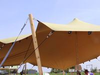 Stijlvolle feesttent voor een gezellig feest in uw tuin.