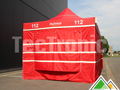 Eerste hulp tent volledig gepersonaliseerd
