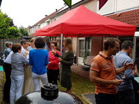 Vouwtent 3x4,5 in rode kleur