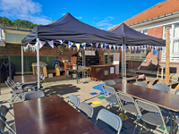 Onze Solid 40 vouwtenten kunnen perfect gekoppeld worden