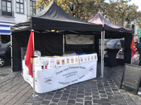 Zwarte easy-uptent 3x3 Solid 50 van Hongcook