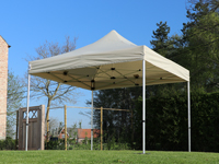 Verkoop scharniertent 4x4 meter aluminium