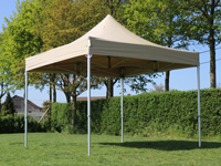 Professionele plooitenten 3x3 meter met pvc zeilen