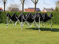 Half open gevouwen frame van 3x6 meter